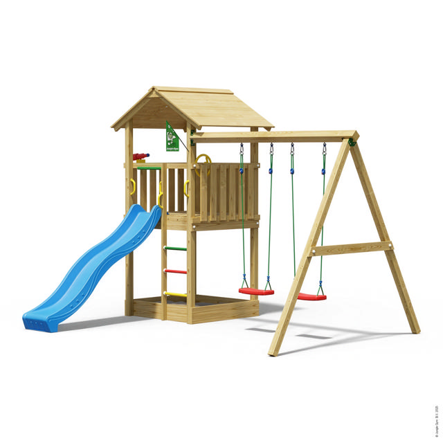 Legetårn Jungle Gym Casa 2.1, m/2-Swing Module 220 ekskl. rutschebane