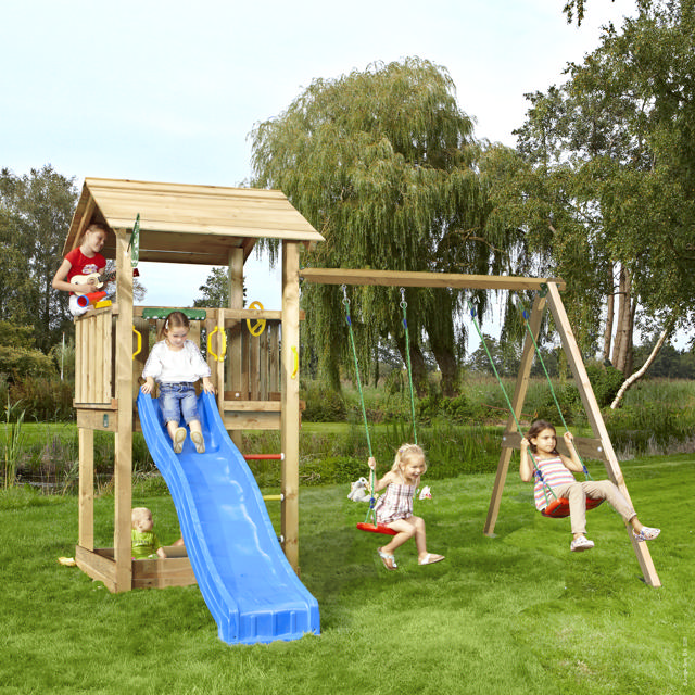 Legetårn Jungle Gym Casa 2.1, m/2-Swing Module 220 ekskl. rutschebane