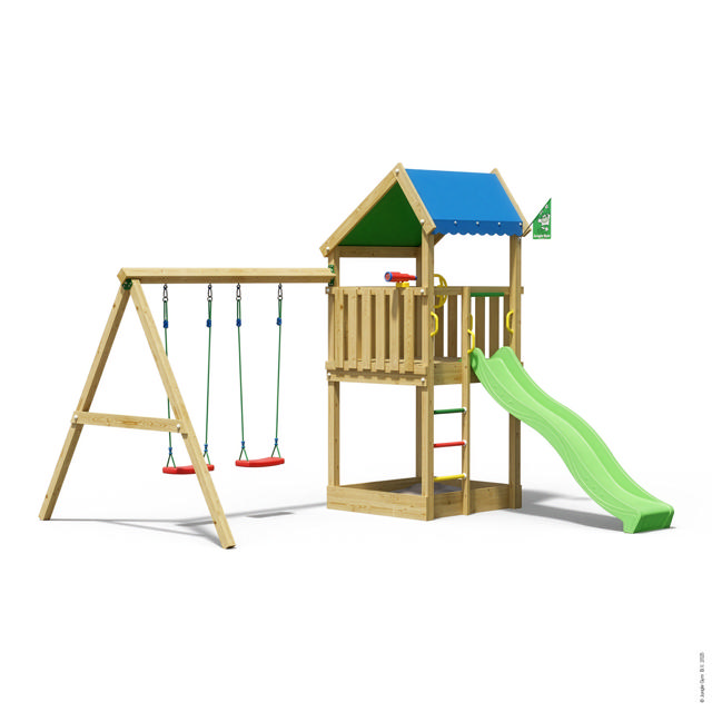 Legetårn Jungle Gym Home 2.1, m/2-Swing Module 220 ekskl. rutschebane
