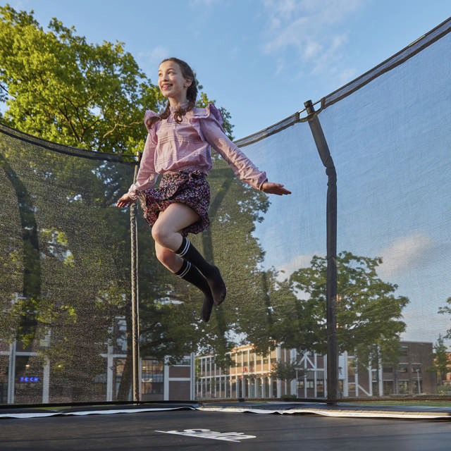 Trampolin Premium Black Edition rektangulær 305 x 214 cm Salta