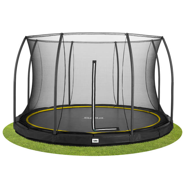 Trampolin Comfort Edition Ground Ø366 cm, sort Salta