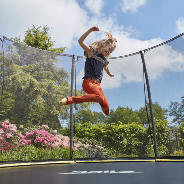 Trampolin Comfort Edition Ground Ø366 cm, sort Salta