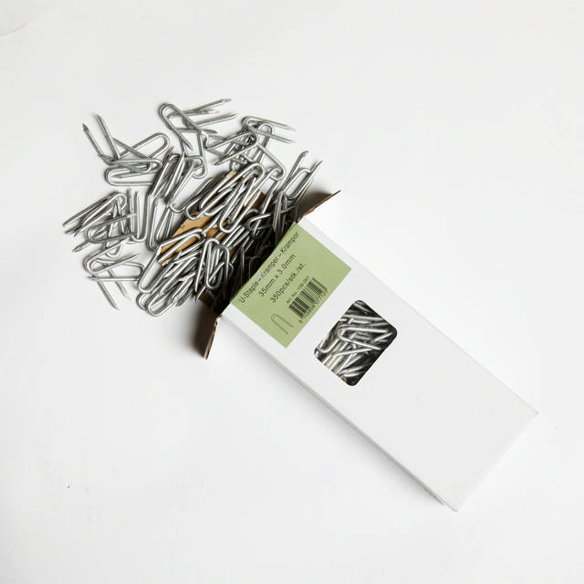 U-staple 3,0 x 35 mm, hot-dip galvanized, 350 pcs., NORDIC FENCE