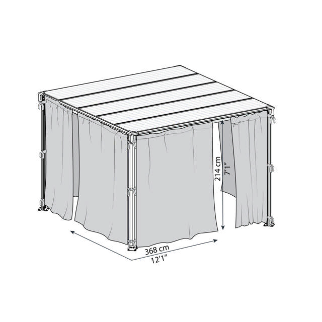 Milano 3000 incl. curtains & mosquito net Canopia