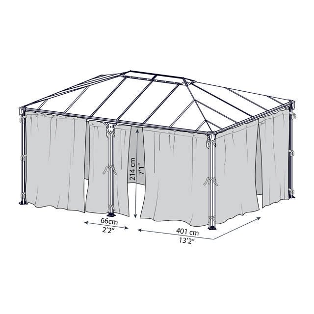 Martinique 5000 incl. curtains and net Canopia