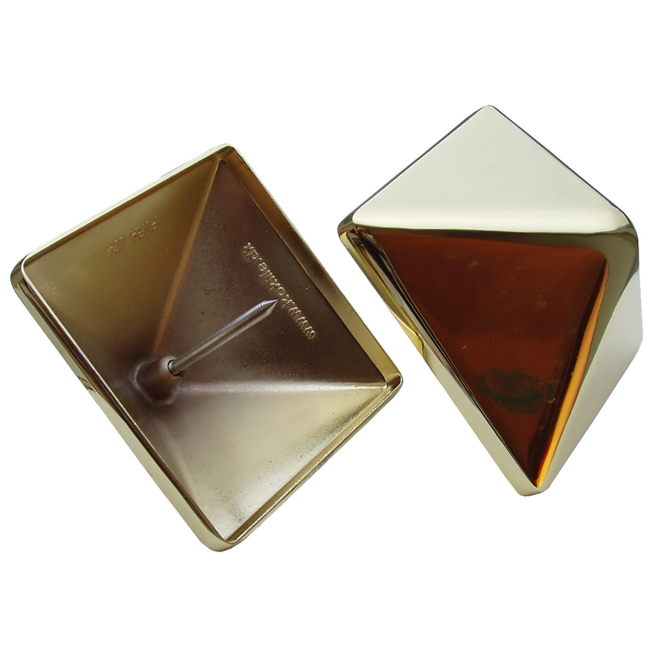 Kokille brass post cap, PYRA 78, 2 pcs
