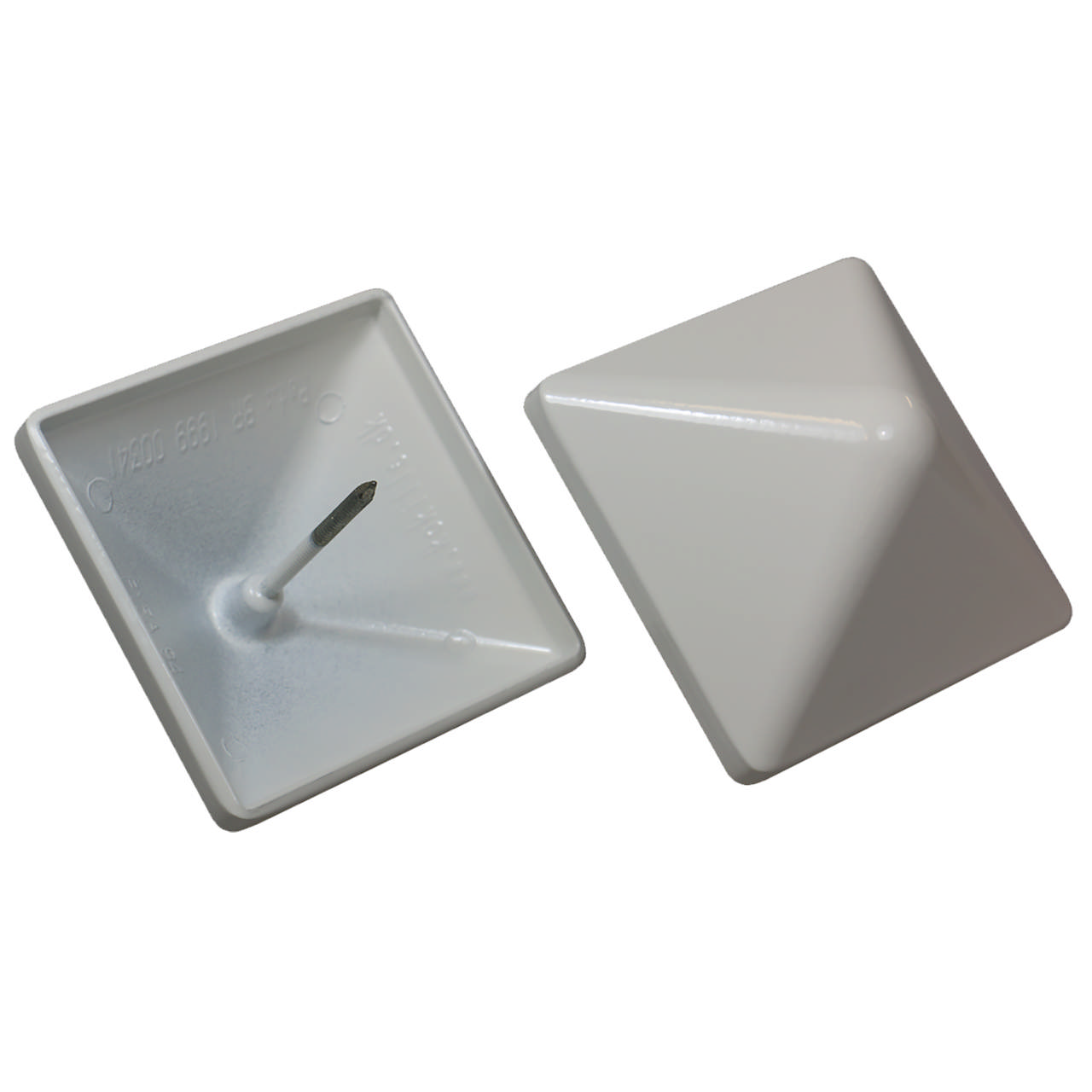 Kokille white aluminium post cap, PYRA 94