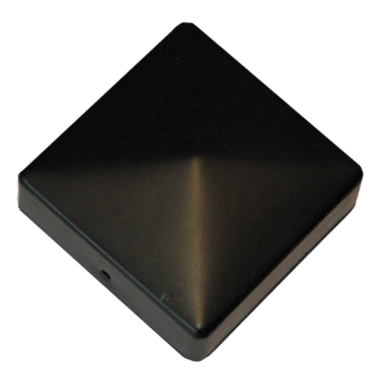 Post cap black 91 x 91 mm