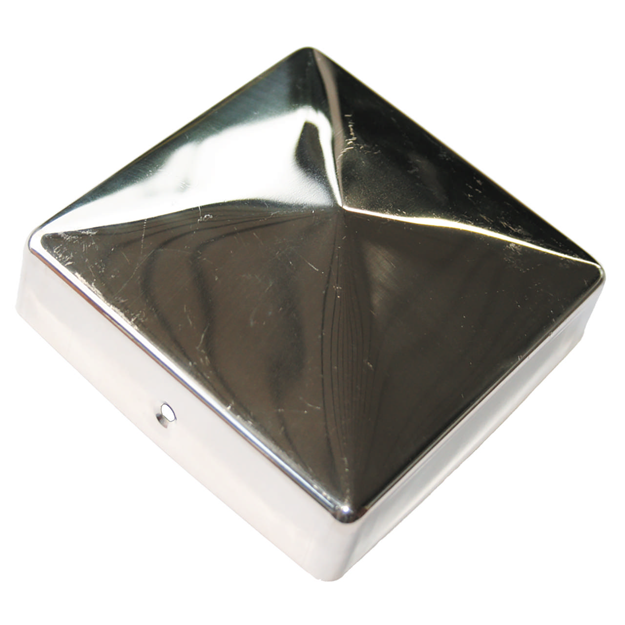 Post cap stainless 91 x 91 mm